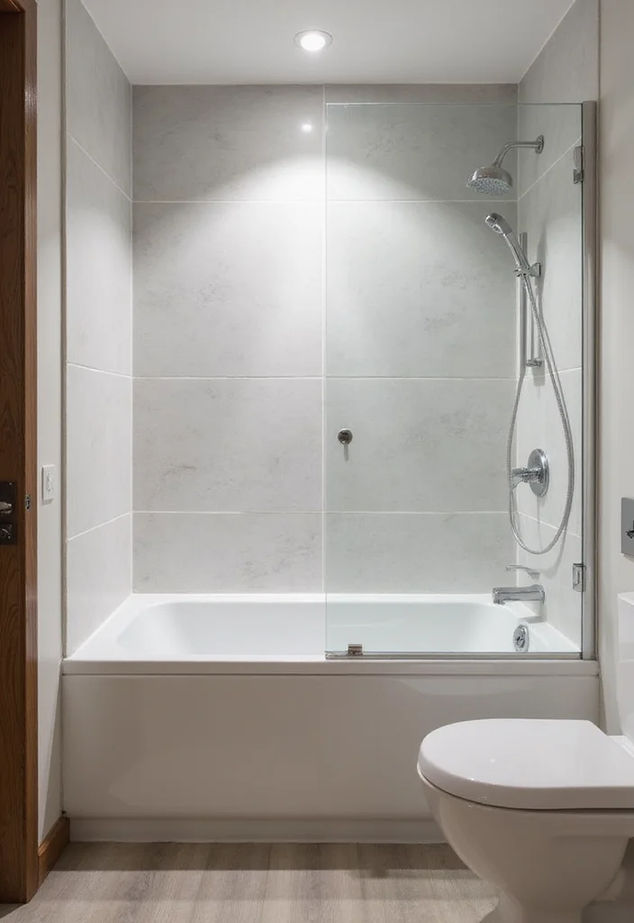 12 Small Shower Bathroom Ideas for Smart Space Efficient Layouts 9. Compact Bathtubs with Showers
