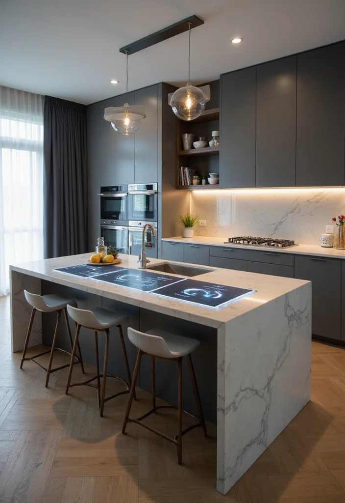 12 Unique Kitchen Island Ideas for Creative Beautiful Designs 100 12 Unique Kitchen Island Ideas for Creative Beautiful Designs 10. Smart Technology