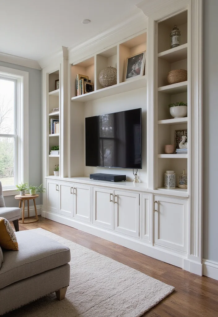 12 Wainscoting Ideas Living Room for Depth Texture and Charm 12. Custom Built in Wainscoting