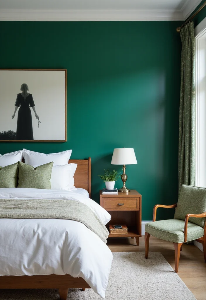 12 Wall Ideas Bedroom for Texture Color and Stylish Updates - 2. Bold Painted Accent Walls