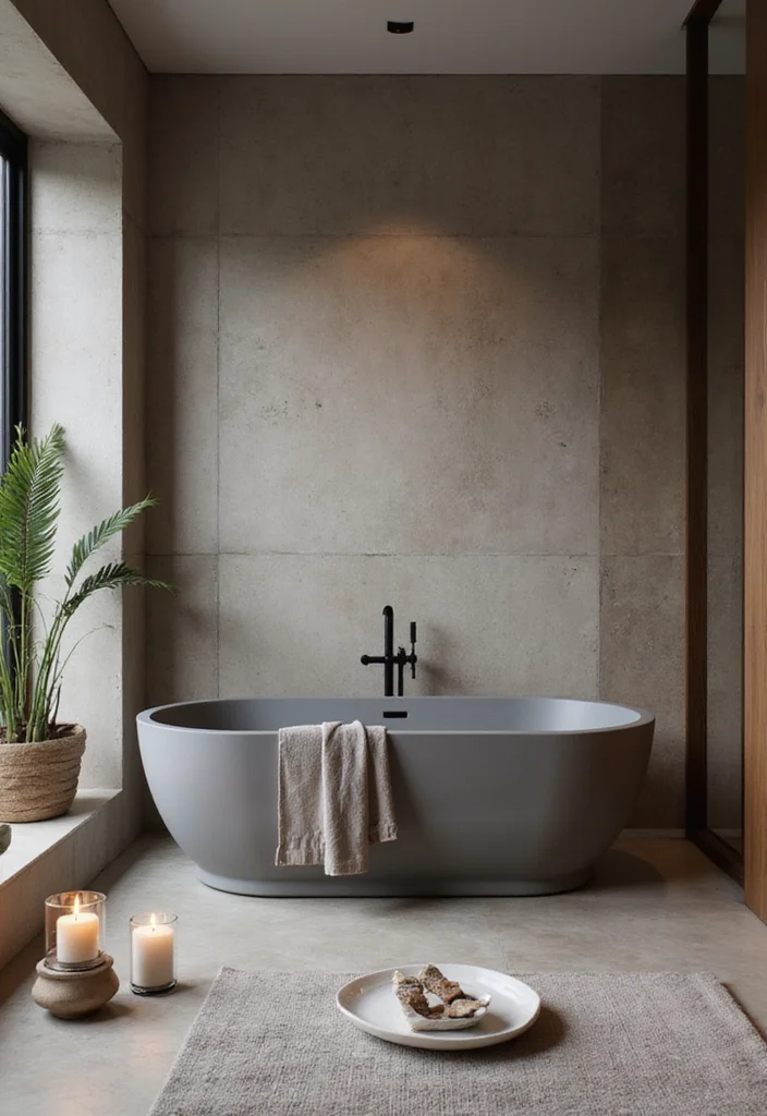 14 Bathroom Ideas Grey for Soft Calm Modern Neutrals - 7. Grey Bathtubs