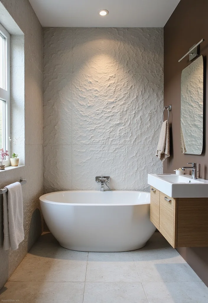 14 Bathroom Tile Ideas for Fresh Stylish Durable Surfaces - 13. 3D Textured Tiles