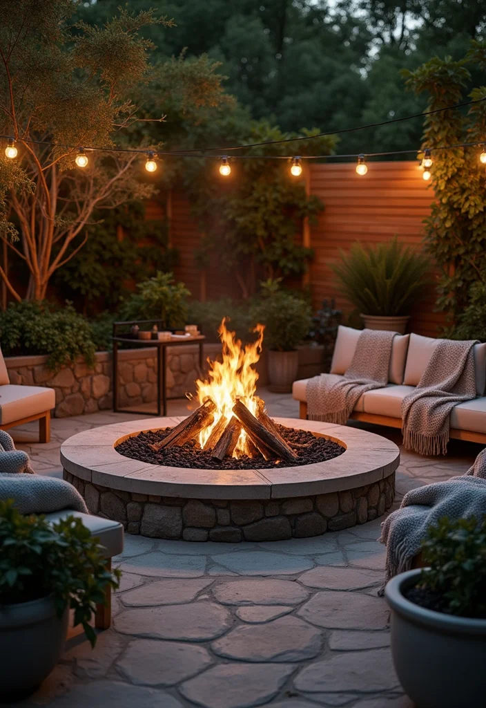 14 Cozy Backyard Ideas for Warm Inviting Everyday Retreats 12 14 Cozy Backyard Ideas for Warm Inviting Everyday Retreats 2. Cozy Fire Pit Area