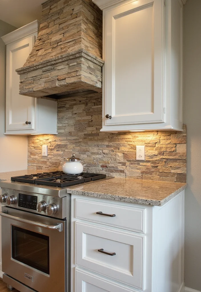 14 Eco-Friendly Backsplash Tile Ideas for Stylish, Easy-to-Clean Kitchen Updates - 9. Natural Stone Veneer