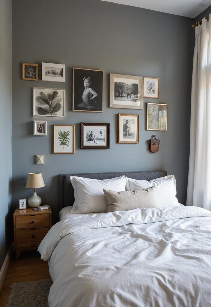 14 Grey Bedroom Ideas for Soft Cozy Modern Neutral Atmosphere - 11. Personalized Touches