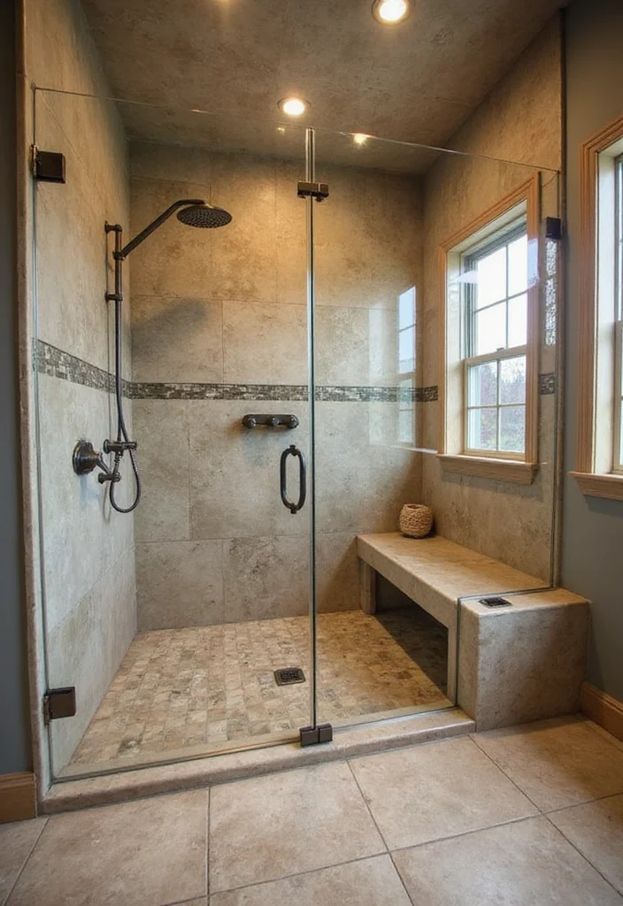14 Large Bathroom Ideas for Open Airy Comfortable Style 5. Spa Like Shower Experiences