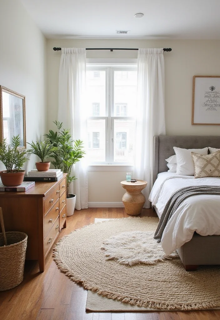 14 Neutral Bedroom Ideas for Warm Clean Timeless Comfort - 5. Layered Rugs