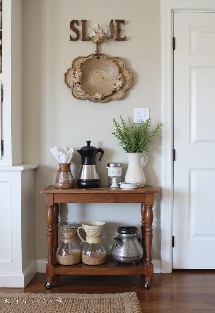 14 Simple Kitchen Ideas for Quick Affordable Style Updates - 9. Create a Coffee Nook