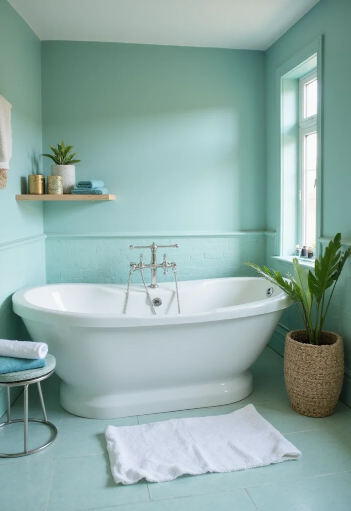14 Spa Bathroom Ideas for Relaxing Warm Peaceful Retreats - 2. Soothing Color Palettes