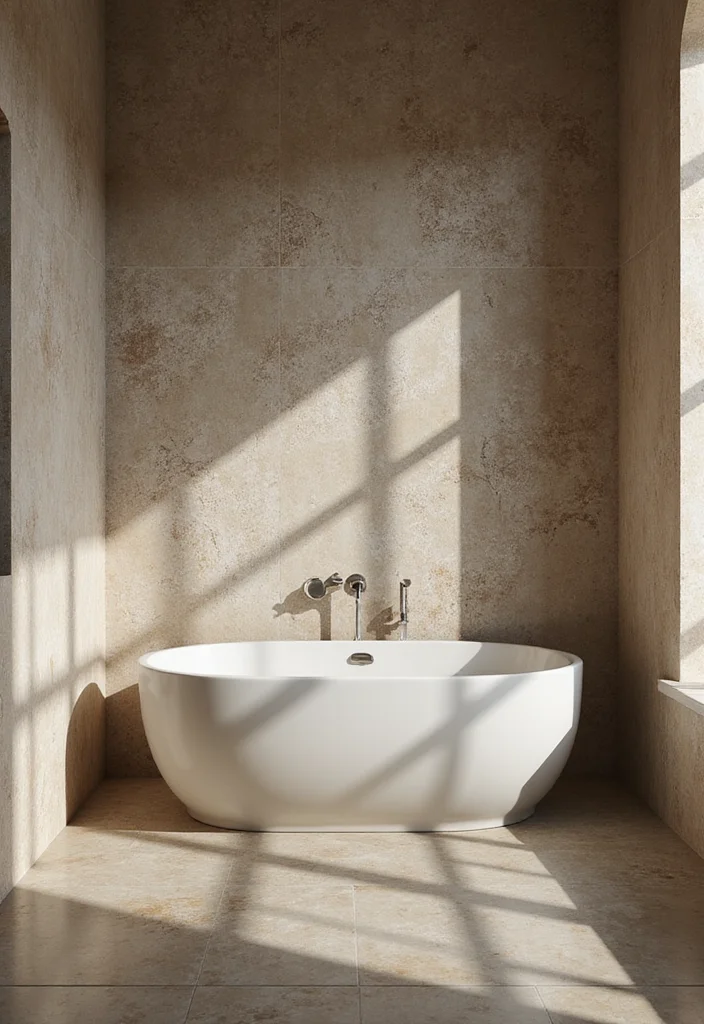 14 Wallpaper Bathroom Ideas for Pattern Personality and Charm - 4. Textured Wonders: Embrace 3D Wallpaper for Depth