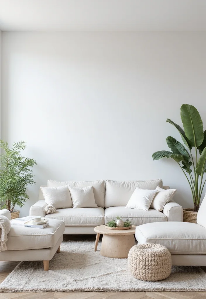 14 White Living Room Ideas for Bright Clean Airy Style - 12. Strategic Layout