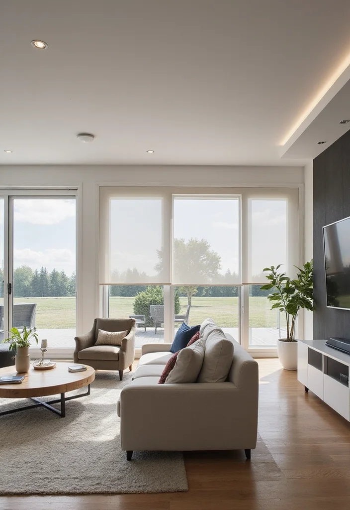 16 Open Concept Living Room Ideas for Spacious Functional Flow - 12. Smart Technology Integration