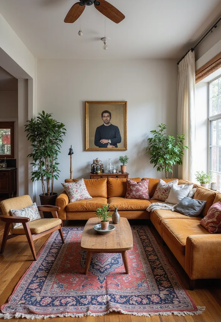 16 Open Concept Living Room Ideas for Spacious Functional Flow - 15. Eclectic Mixing of Styles