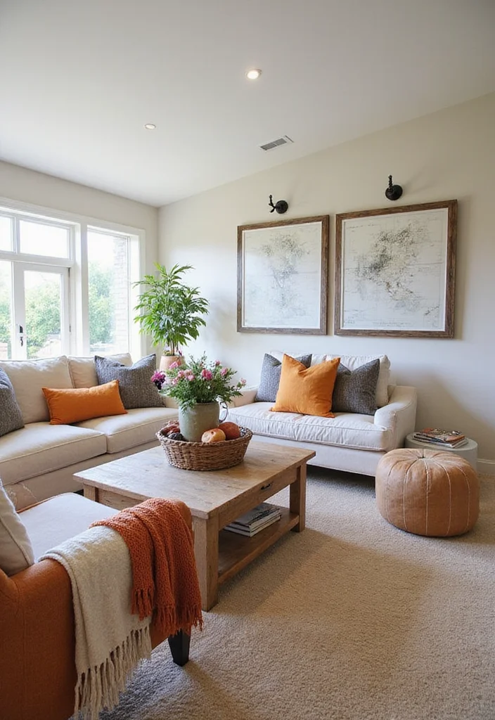 16 Open Concept Living Room Ideas for Spacious Functional Flow - 16. Seasonal Decor Updates