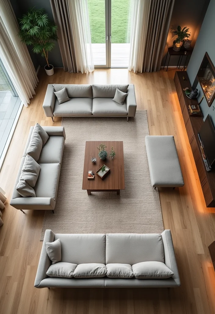 16 Open Concept Living Room Ideas for Spacious Functional Flow - 7. Multi-Purpose Zones