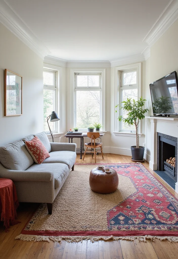 16 Open Concept Living Room Ideas for Spacious Functional Flow - 9. Layered Rugs for Depth