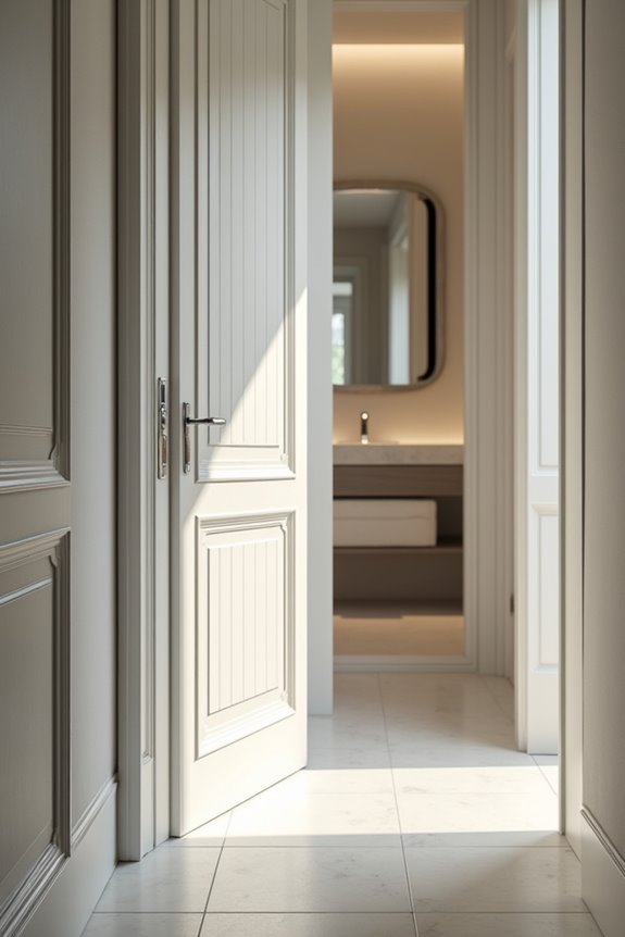 ada compliant bathroom door widths vary