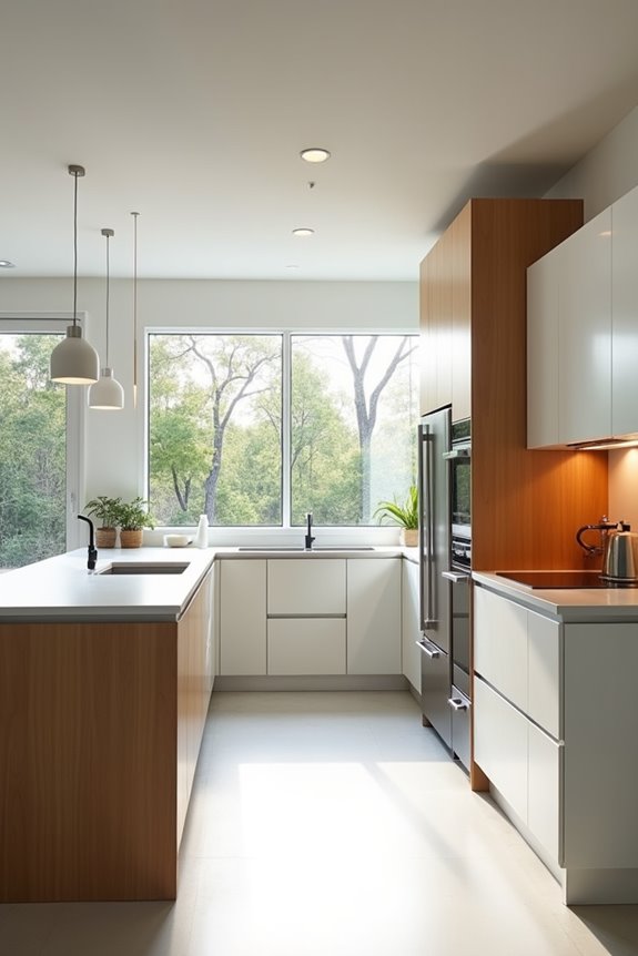 efficient l shaped kitchen layout