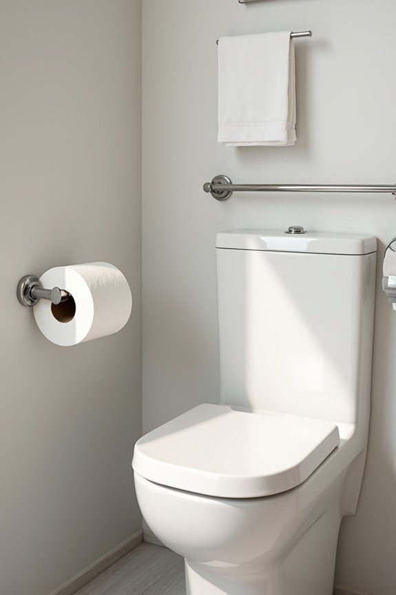 ergonomic toilet paper placement guidelines