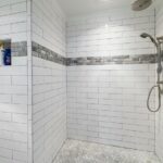 indicator for bathroom caulk application in decorator work