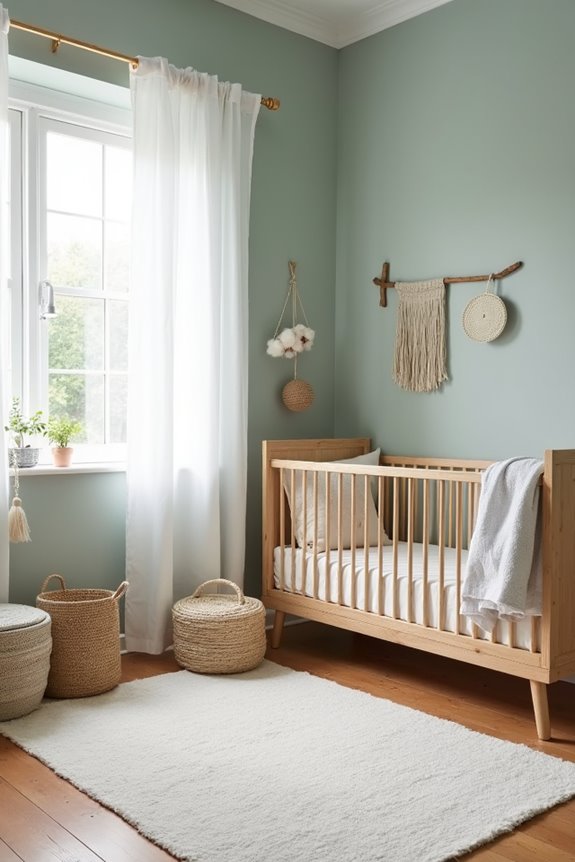 neutral bases with nature accents for nursery calm