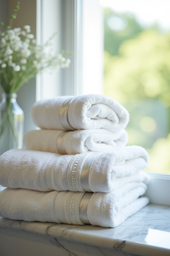 no sew ribbon towel decoration