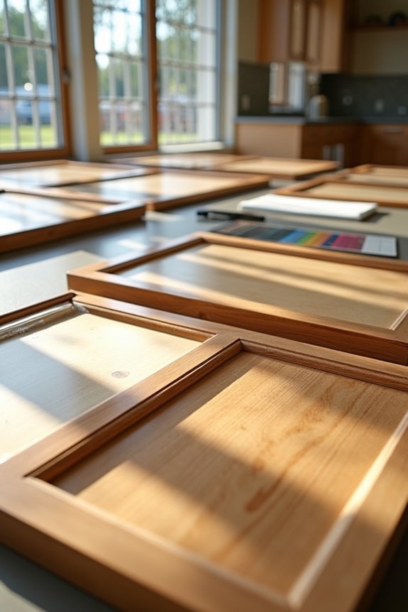 order cabinet finishes with samples