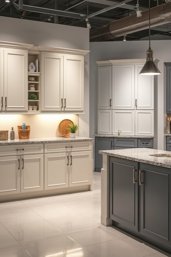 semi custom vs express ship cabinets