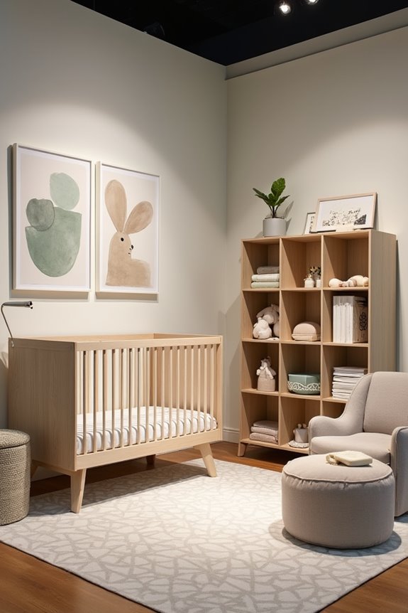 soft gender neutral nursery design