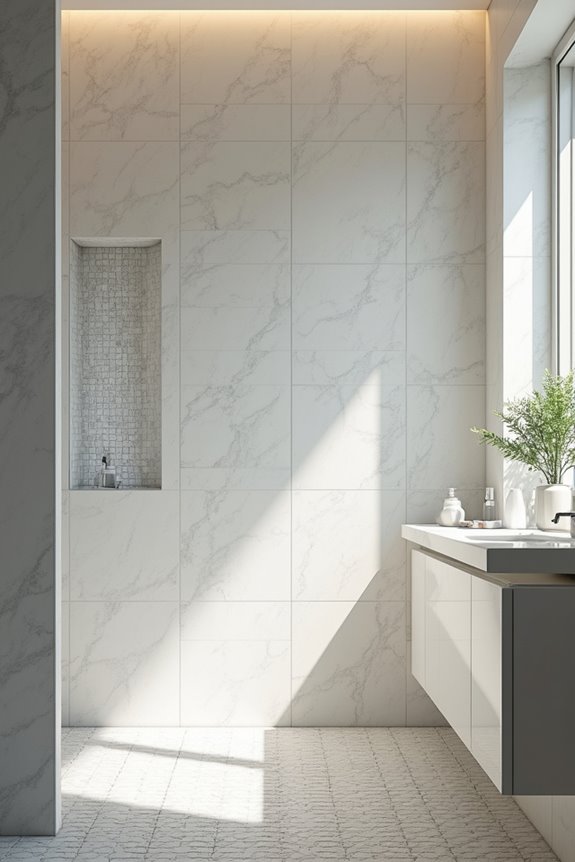 tile costs and maintenance vs acrylic advantages