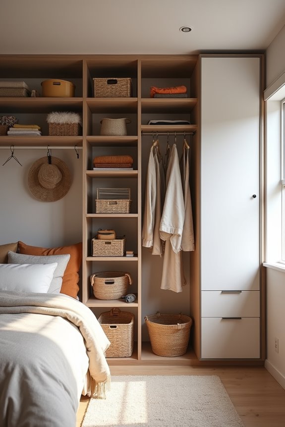 vertical wall storage maximizes space