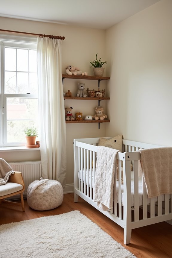 warm lived in nursery with personal touches